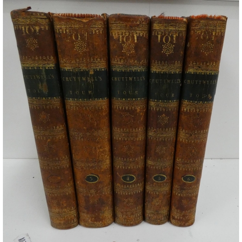 60 - CRUTTWELL C.  Tours Through the Whole Island of Great Britain. 6 vols. Hand col. fldg. eng... 