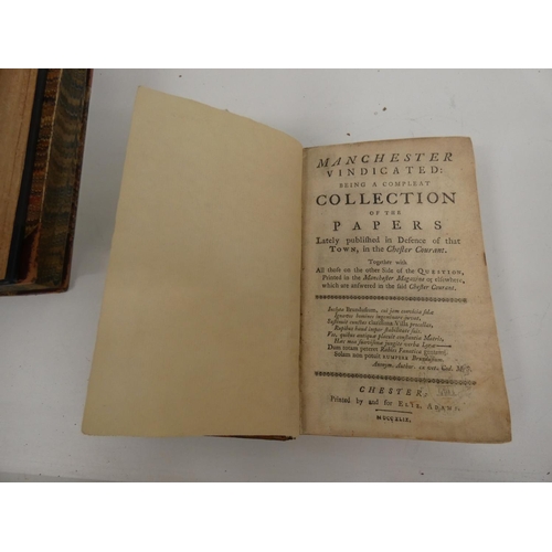 63 - (DEACON THOMAS).  Manchester Vindicated Being a Compleat Collection of the Papers lately P... 