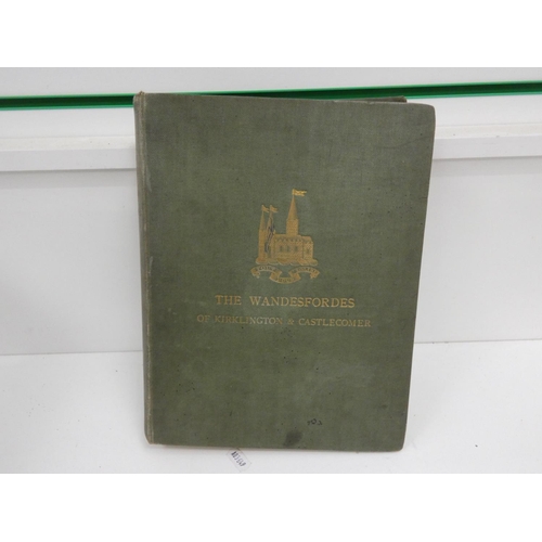 68 - MCCALL H. B. (Ed).  Story of the Family of Wandesforde of Kirklington & Castlecomer. Frontis, pl... 