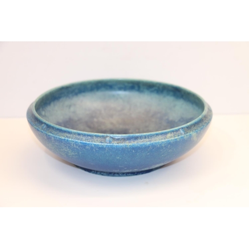 103 - Royal Lancastrian mottled blue bowl, 28cm.