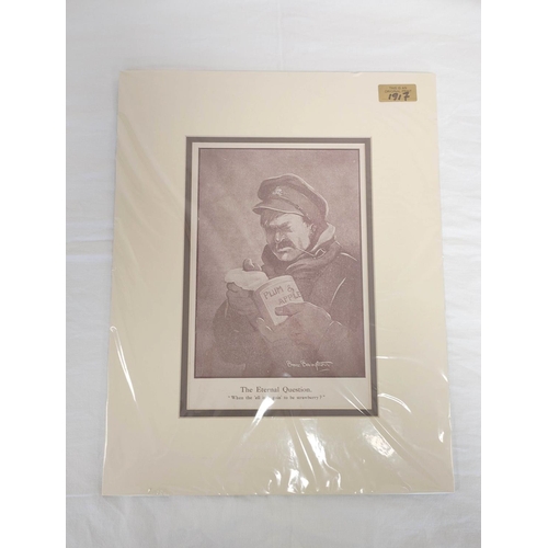 154 - WW1. Bruce Bairnsfather (1887-1959). Original 1917 print entitled 