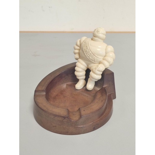 219 - Vintage Michelin England bakelite ashtray. Height 13cm