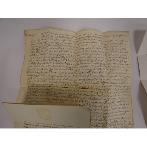 84 - North Walsham, Norfolk.  Manuscript vellum legal document, 1696. Decision of the Manorial General Co... 