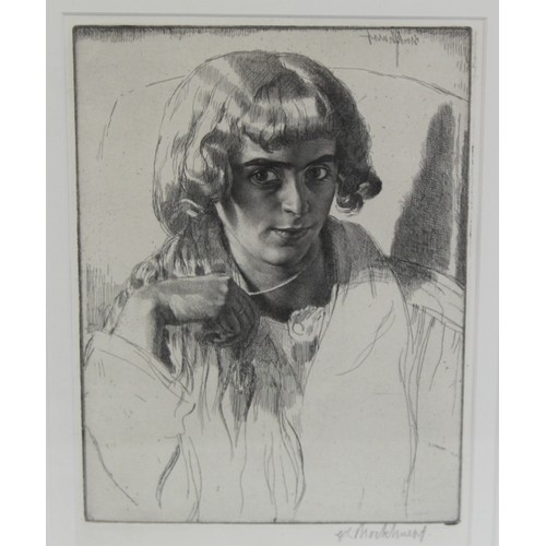 251 - Gerald Leslie Brockhurst (British 1890-1978), monochrome etching 