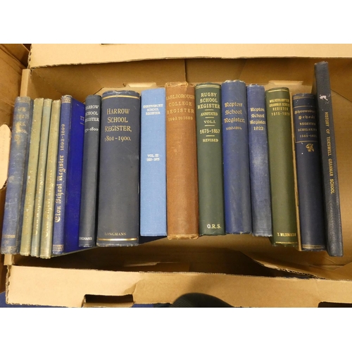 274 - School & College Registers & Histories.  15 various vols.