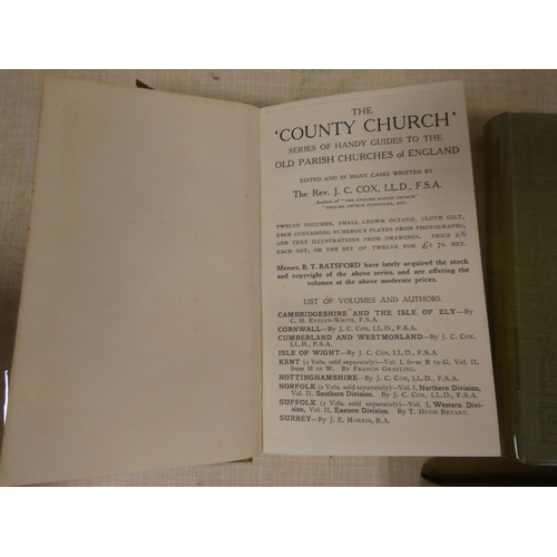 294 - COX REV. J. C.  The County Church Series of Handy Guides. 12 vols. in nice cond. Early 190... 