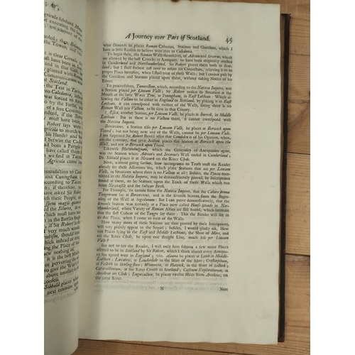 72 - GORDON ALEXANDER.  Itinerarium Septentrionale or A Journey Thro' Most of the Counties of S... 