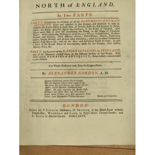 72 - GORDON ALEXANDER.  Itinerarium Septentrionale or A Journey Thro' Most of the Counties of S... 