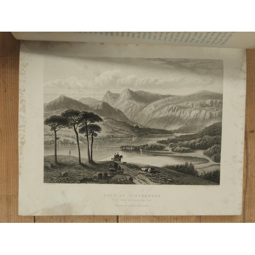 75 - MARTINEAU HARRIET.  A Description of the English Lakes. Litho frontis, 5 eng. plates, text... 