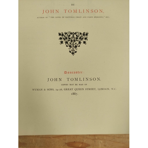 76 - TOMLINSON JOHN.  Doncaster from the Roman Occupation to the Present Time. Plates. Large qu... 