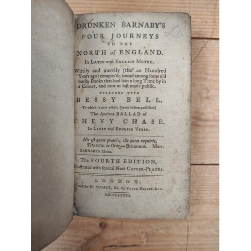 82 - (BRAITHWAITE RICHARD).  Drunken Barnaby's Four Journeys to the North of England. Eng. fron... 