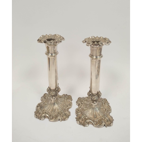 161 - Pair of early 19th century Sheffield candlesticks and various e.p. items.