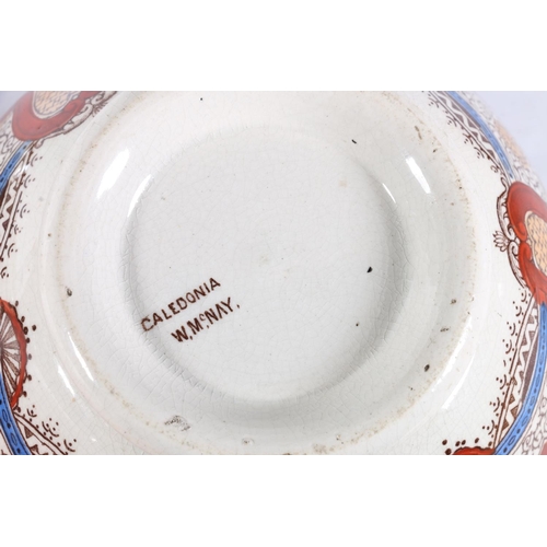 89 - Pair of Bo'Ness or Bridgness transfer printed bowls, Caledonia C.W McNay to the base, 15cm diameter.