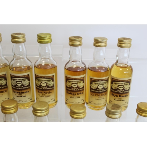 176 - Collection of thirty four Gordon & Macphail Connoisseur Choice Scotch Whisky miniatures.  (... 