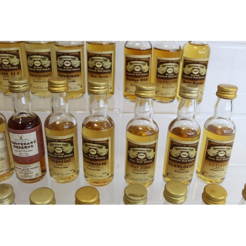 176 - Collection of thirty four Gordon & Macphail Connoisseur Choice Scotch Whisky miniatures.  (... 