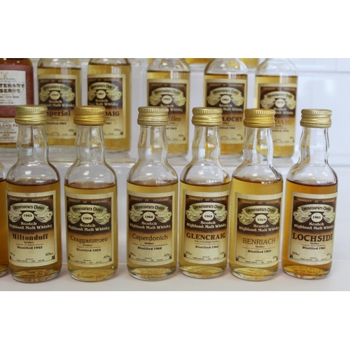 176 - Collection of thirty four Gordon & Macphail Connoisseur Choice Scotch Whisky miniatures.  (... 