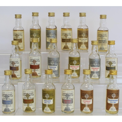 178 - Collection of eighteen Campbeltown Commemoration Malt Whisky miniatures (each 5cl but several with l... 