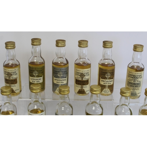 178 - Collection of eighteen Campbeltown Commemoration Malt Whisky miniatures (each 5cl but several with l... 