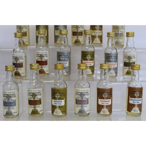 178 - Collection of eighteen Campbeltown Commemoration Malt Whisky miniatures (each 5cl but several with l... 