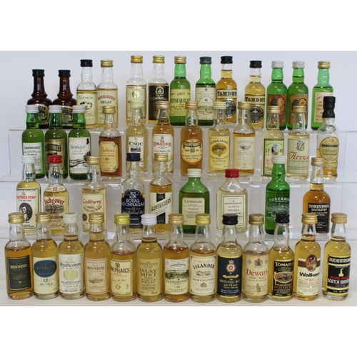 180 - Collection of forty seven Scotch Whisky miniatures, mainly single malts, each 5cl.  (47).