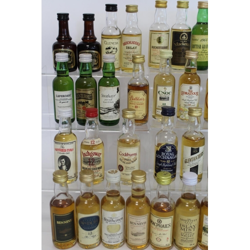 180 - Collection of forty seven Scotch Whisky miniatures, mainly single malts, each 5cl.  (47).