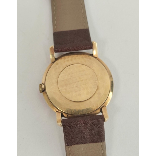 164 - Gent's Rolex precision watch, manual, in 9ct gold case, No. 1,8998, 1962 with Guarantee, 33mm.