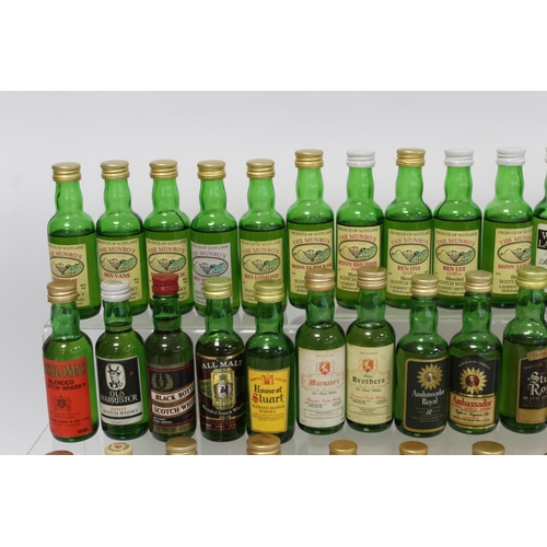 184 - Large collection of approx. one hundred Scotch Whisky miniatures, mainly blended malts, each 5cl.&nb... 