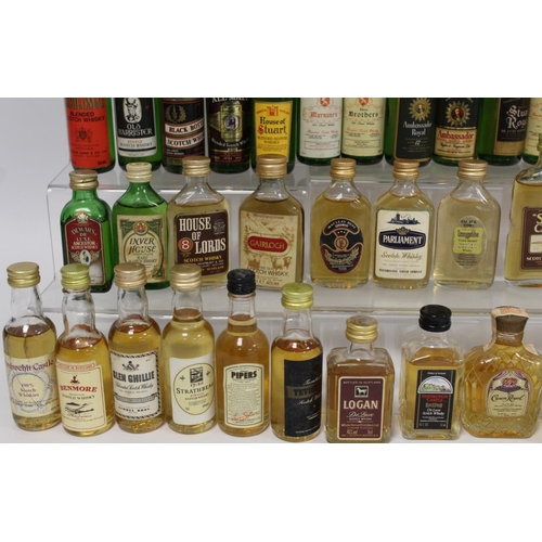 184 - Large collection of approx. one hundred Scotch Whisky miniatures, mainly blended malts, each 5cl.&nb... 