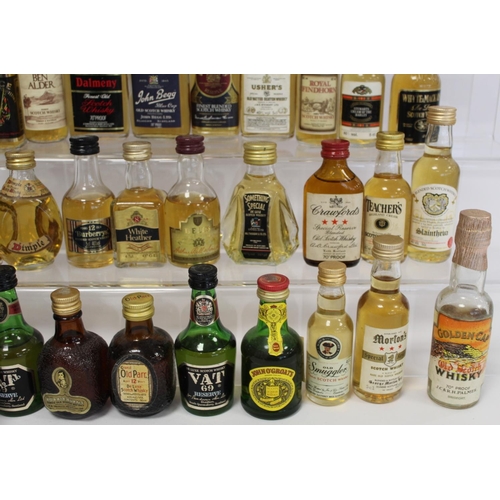 184 - Large collection of approx. one hundred Scotch Whisky miniatures, mainly blended malts, each 5cl.&nb... 