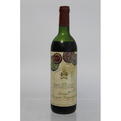 185 - Vintage wine: 1978 Pauillac Chateau Mouton Rothschild Grand Cru Classé, 75cl.