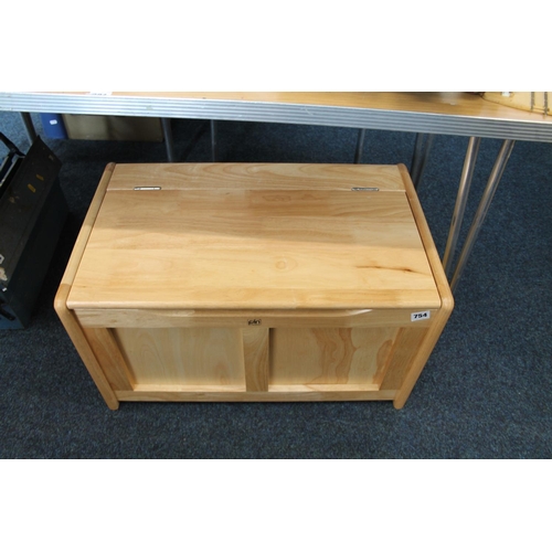 754 - Hinged top storage box (Pin Furniture).