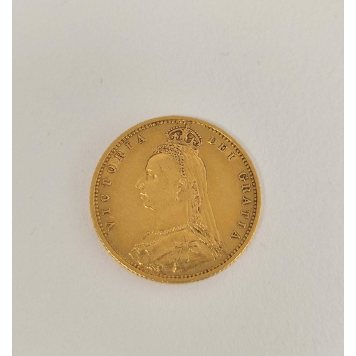 91 - United Kingdom. Victoria 1892 22ct gold half sovereign.