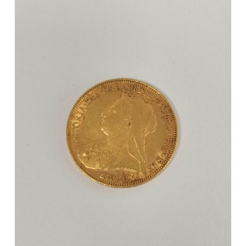 96 - United Kingdom. Victoria 1893 22ct gold full sovereign.