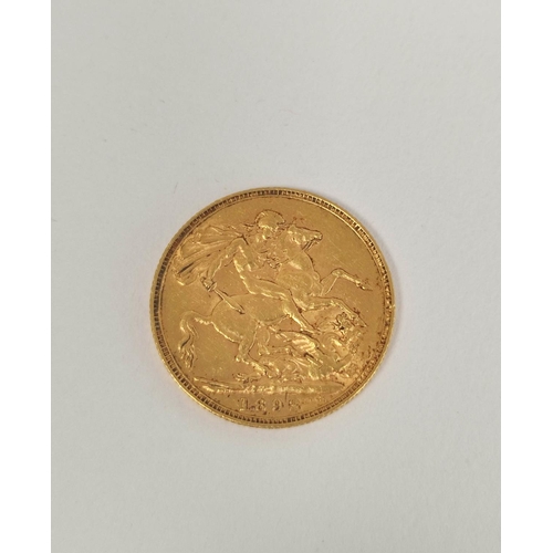 96 - United Kingdom. Victoria 1893 22ct gold full sovereign.