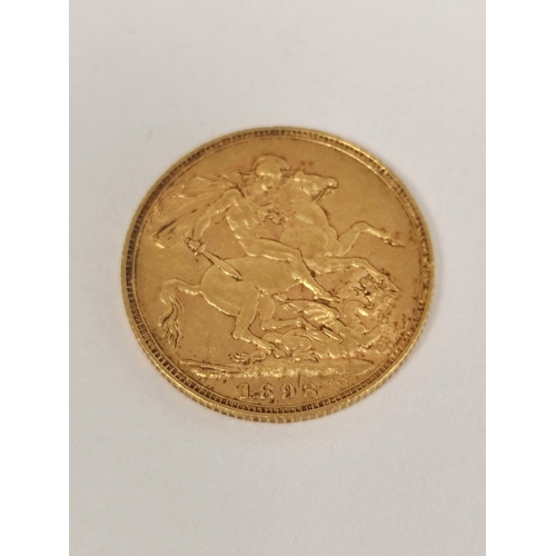 96 - United Kingdom. Victoria 1893 22ct gold full sovereign.