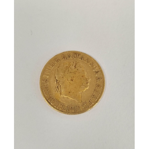 102 - United Kingdom. George III 1817 22ct gold full sovereign.