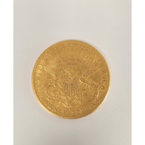 105 - USA. 1901 $20 gold coin San Francisco mint. Mintage 1,596,000