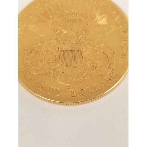 105 - USA. 1901 $20 gold coin San Francisco mint. Mintage 1,596,000