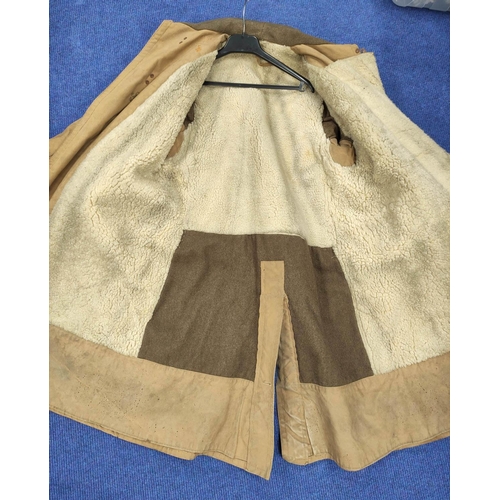 165 - WW2- Scarce British Tropal coat c1941 of khaki construction with kapok lined interior. These coats w... 