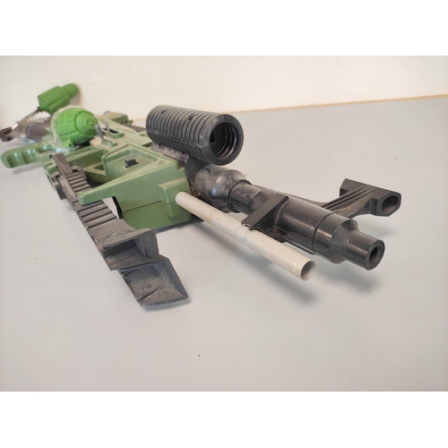 42 - Topper Toys- Johnny Seven O.M.A One Man Army combat rifle of green plastic construction with bi-pod ... 