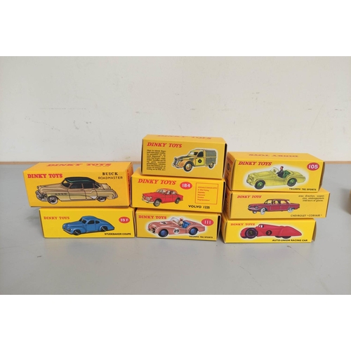 43 - Dinky- quantity of boxed re-issue Atlas Editions diecast model vehicles. To include a Fiat 1200 Gran... 