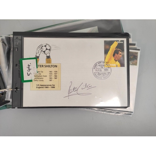 235 - Folder containing a collection of signed first day covers to include Alan Titchmarsh, Rick Stein, De... 