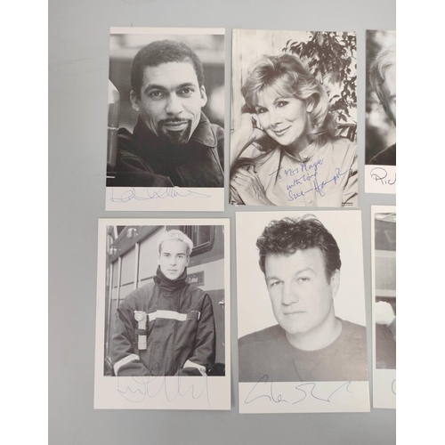 236 - Collection of autographs belonging to TV & Soap personalities. To include Clive Wood, Richard Br... 