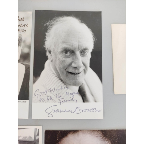 236 - Collection of autographs belonging to TV & Soap personalities. To include Clive Wood, Richard Br... 