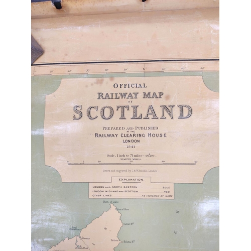206 - Official Railway Map Of Scotland 1941.&nbsp;