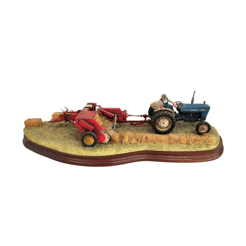 Border Fine Arts Ford 2000 Tractor `Hay Baling`, model No. BO738 by Ray Ayres, Ltd. edition of 2002 but unnumbered.
