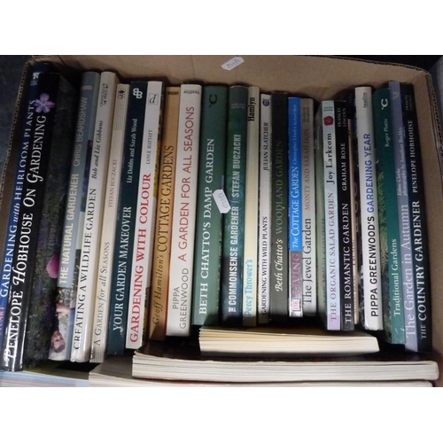 10 - Two cartons of books to include gardening reference.