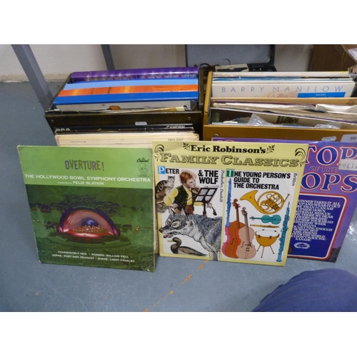 56 - Collection of records, mainly classical and easy listening.