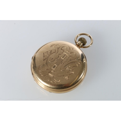 186 - 18ct gold hunter pocket watch, J Hargreaves & Co of Liverpool, makers to the Queen & H R H T... 