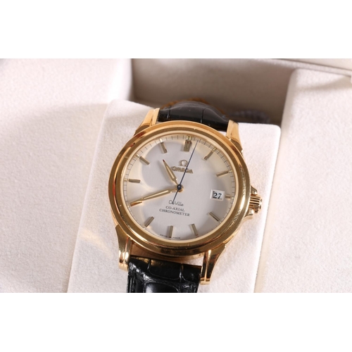 192 - 18ct gold Omega De Ville gentleman's chronometer wristwatch, reference:46313131, watch no. 81741541,... 